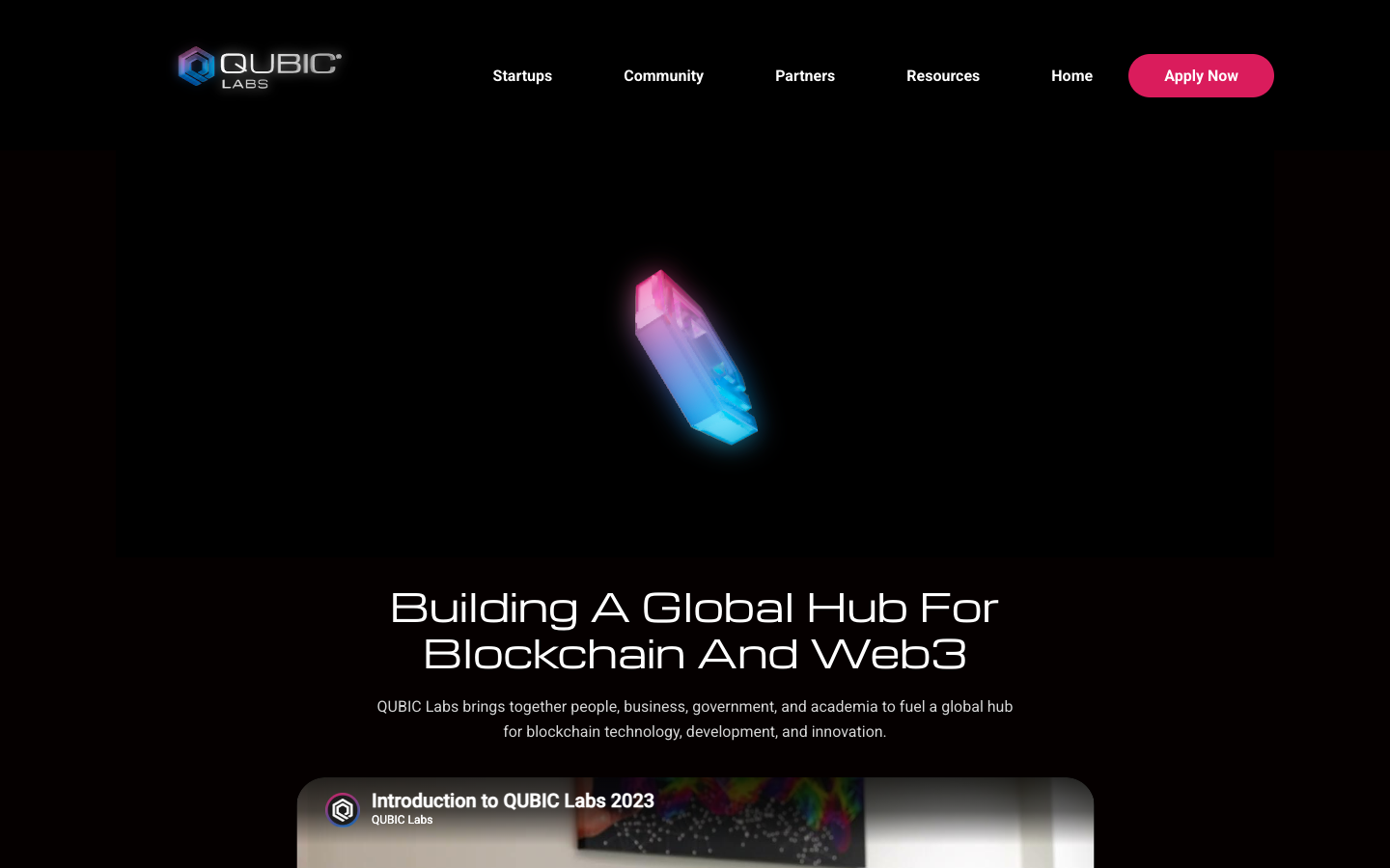 Qubic Labs homepage